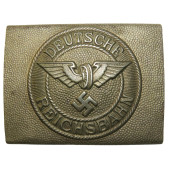 Early Nickel Silver Buckle of the Third Reich Railway Troops