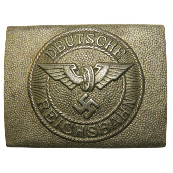 Early Nickel Silver Buckle of the Third Reich Railway Troops. Espenlaub militaria
