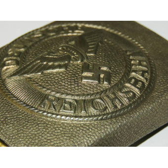 Early Nickel Silver Buckle of the Third Reich Railway Troops. Espenlaub militaria