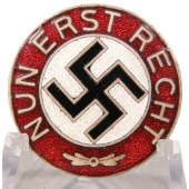 Extremely Rare Third Reich Supporter Badge “NUN ERST RECHT”