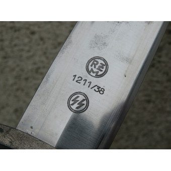 SS Dagger Model 1933 RZM 1211/38 SS Ernst Pack Solingen. Espenlaub militaria