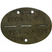 4 Company regiment SS-Deutschland. ID disc- Erkennungsmarke