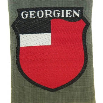 Voluntario georgiano en la Wehrmacht. Escudo de manga BeVo nuevo. Espenlaub militaria