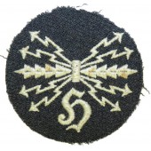 Ärmelabzeichen der Luftwaffe für Funkinspekteure. Horchfunker für Tuchrock