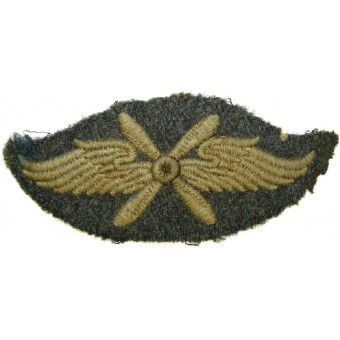 Luftwaffe Tuniek verwijderde Zoutmouwhandelsbadge voor het vliegende personeel. Espenlaub militaria