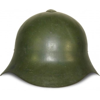 M 36, Khalhngolga stålhjälm från sent krig med historia. Espenlaub militaria
