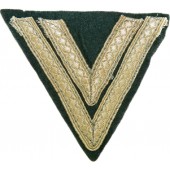 Нарукавная нашивка нижнего чина Вермахта- ефрейтор, на сукне фельдграу