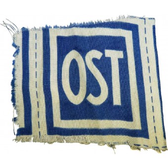 Ost patch voor oosterse werknemers in de 3e Rijk. Espenlaub militaria