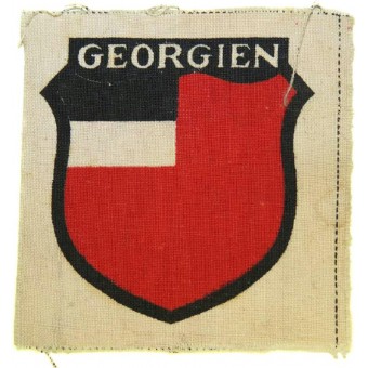 Outomatiskt tryckt märke av tredje typ av georgisk frivillig i Wehrmacht. Espenlaub militaria