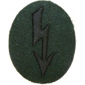 Wehrmacht Heer Army Signals operatör med pionjärförbands lapp
