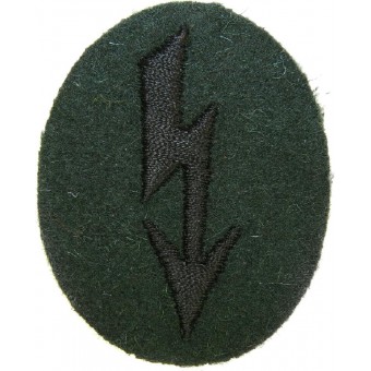 Wehrmacht Heer Army Signals operator with pioneer units trade patch. Espenlaub militaria