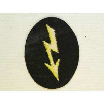 Wehrmacht Heer Army Signals operator with tank signal units or Female Wehrmacht helper trade patch. Espenlaub militaria