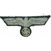 Águila de pecho del Heer de la Wehrmacht. Bordado a mano