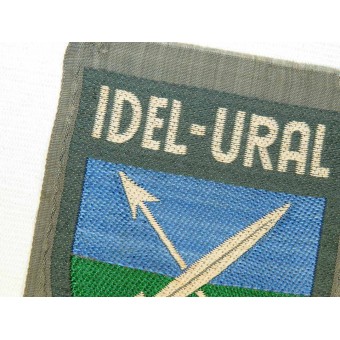 Wehrmacht Heer, Tatrian voluntarios manga escudo- Idel Ural. BeVo, perfecto estado de conservación. Espenlaub militaria