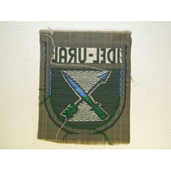 Wehrmacht Heer, Tatrian voluntarios manga escudo- Idel Ural. BeVo, perfecto estado de conservación. Espenlaub militaria