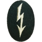 Operatore dei segnali tedeschi della seconda guerra mondiale con patch commerciale dell'unità di fanteria