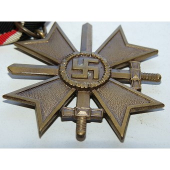 3rd Reich Kriegsverdienst Cross met Swords, Kvkii, Bronze. Espenlaub militaria