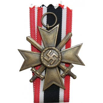 3rd Reich war merit cross with swords, KVK2 bronze. Espenlaub militaria