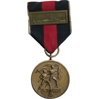 Sudetenland-Gedenkmedaille, mit Prager Medaillenstab. Espenlaub militaria