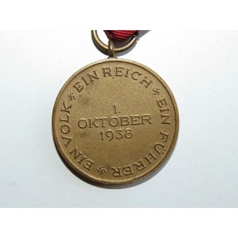 Sudetenland Commemorative Medal, with Prague Medal Bar. Espenlaub militaria