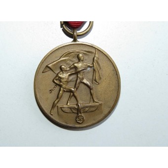 Памятная медаль в честь присоединения судетов к Рейху- Прага. Espenlaub militaria