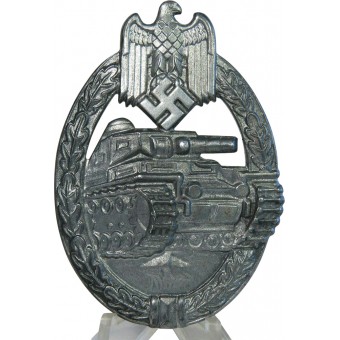 Panzer Assault Badge, hopealuokka, kirjoittanut Frank & Reif Stuttgart. Espenlaub militaria