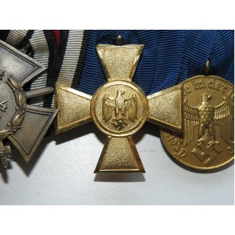 Mitalipalkki 4 palkinnosta pitkästä palvelusta Luftwaffessa.. Espenlaub militaria