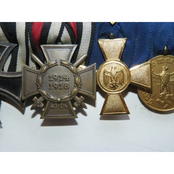 Medal bar of 4 awards for long service in Luftwaffe.. Espenlaub militaria
