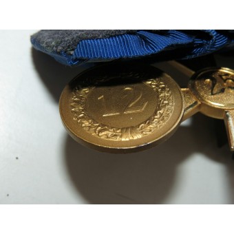 Medaillenband mit 4 Auszeichnungen für langjährige Dienste in der Luftwaffe.. Espenlaub militaria
