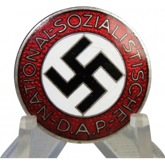 NSDAP MEEMBR -merkki, Kansallis sosialistinen työväenpuolue, M1/92 RZM.. Espenlaub militaria