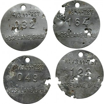 Armario etiqueta SS Hoselang, Grau. para la tercera Totenkopfstandarte Thüringen. Espenlaub militaria