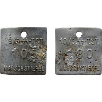 Armario etiqueta SS Marschstiefel para la tercera Totenkopfstandarte Thüringen. Espenlaub militaria