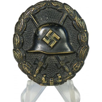 Verwundetenabzeichen - Schwarz, 1st type of 1939 black wound badge. Espenlaub militaria