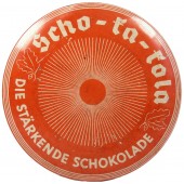 Una lata de chocolate alemán semiamargo para la Wehrmacht Scho-ka-kola