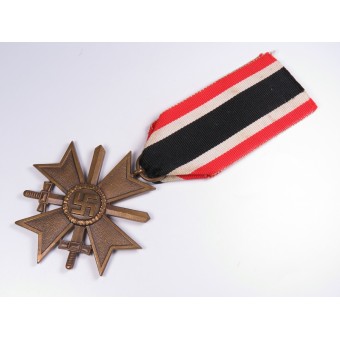 1939 Kriegsverdienstkreuz. 2do. grado. / W espadas. Bronce. Espenlaub militaria