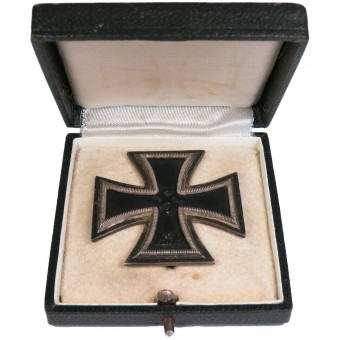 Железный крест 1 Класса 1939. L/19 Ferdinand Hoffstaetter, Bonn. В футляре. Espenlaub militaria