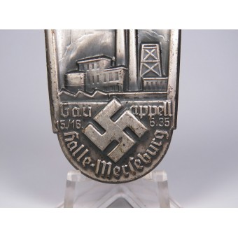 Partijevenementen van de NSDAP-badge. GAU Appell Halle-Merseburg 15./16.6.1935. Espenlaub militaria