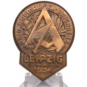 Third Reich badge of the SA stormtrooper event in Leipzig / Brig.-Aufmarsch Brigade 35 Leipzig 13.-14. Oktober 1934