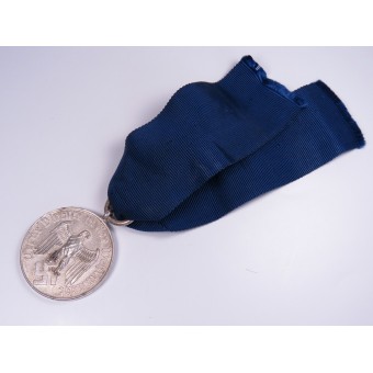 Treue Dienste in der Wehrmacht. Médaille - Quatre années de service dans la Wehrmacht. Acier plaqué argent. Espenlaub militaria