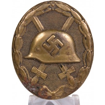 Wondbadge 1939. 3e cijfer. Gestempeld messing. Espenlaub militaria