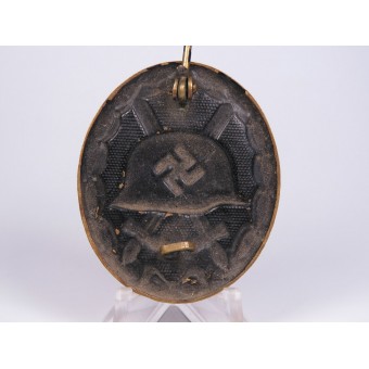 Wound badge 1939. Black class. Combat worn. Espenlaub militaria
