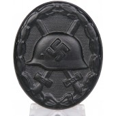 Wound badge 1939. Black grade. Die stamped steel. In original black lacquer