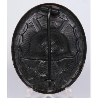 Wound badge 1939. Black grade. Die stamped steel. In original black lacquer. Espenlaub militaria
