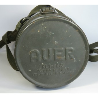 Máscara de gas alemana para la defensa civil Luftschutz - AUER. Espenlaub militaria