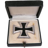 Железный крест 1-го класса 1939. "3"- Доймер. В футляре, Минт
