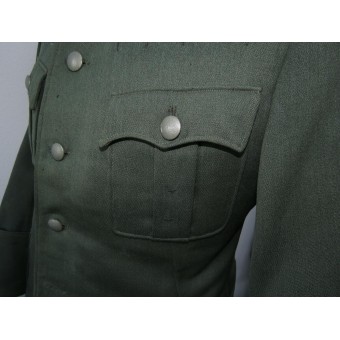La túnica de oficial - Feldbluse, Wehrmacht. sin insignias. Espenlaub militaria