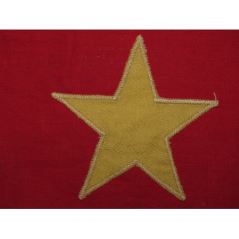 Bandiera dellURSS. In cotone. Dimensioni: 80 x 150 cm. Realizzato prima della seconda guerra mondiale.. Espenlaub militaria