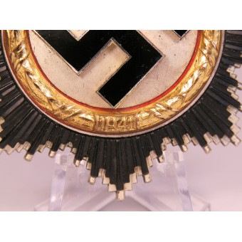 Duits kruis, goudkleurig. Steinhauer en Lück. Espenlaub militaria