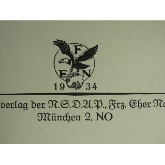 Gåvoutgåva av Mein Kampf av Adolf Hitlers 1934. Espenlaub militaria