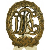 Insignia deportiva DRL de bronce del III Reich, bronce